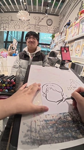 From One Line to Amazing Portrait 😍 Watch the Magic Drawing Reveal ✨ #shorts