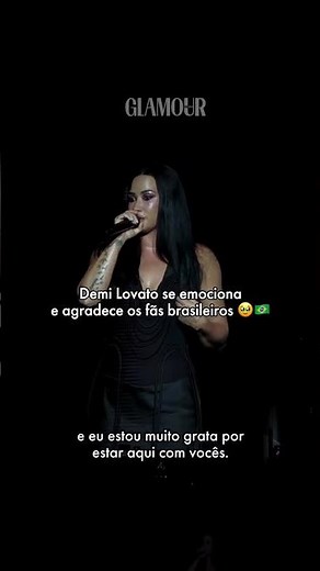Demi Lovato gets emotional at São Paulo show and thanks Brazilian fans | Demi Lovato on Glamour