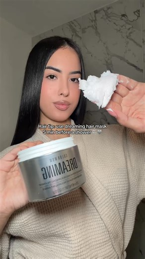 Gabriela M ✨ on Instagram: "Quick pre shampoo tip for the softest, silkiest hair 🤍 @colorwowhair Dreaming Hair Mask #hairmask #preshampoo #silkyhair #softhair #hairtok"