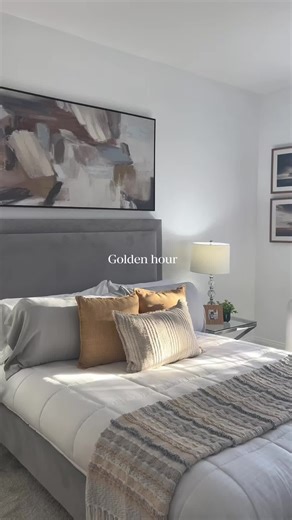 Our favorite time of the day! #staging #interiordesign #bedroomdesign #pimpmycribdesignandstaging