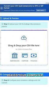 csv.vibe8.app | Convert CSV Bank Statements to OFX & QIF Save Hours