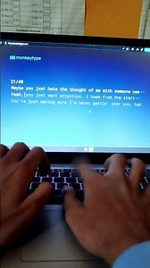 Attention.... #monkeytype #typingspeed #keyboard #typingasmr