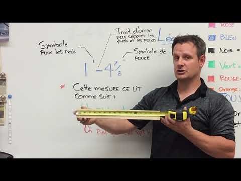 Ruban à mesurer - Comment lire une mesure (démonstration)