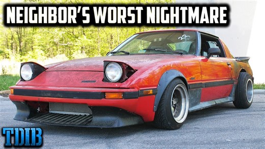 Fire Breathing Mazda RX7 Is Neighbor’s Worst Nightmare