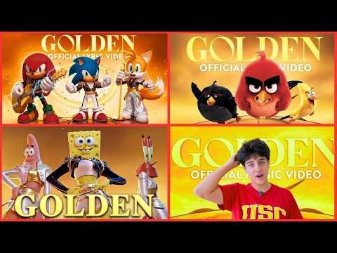 🔥 Golden Beat Drop! Sonic vs Angry Birds vs SpongeBob | Tiles Hop Challenge