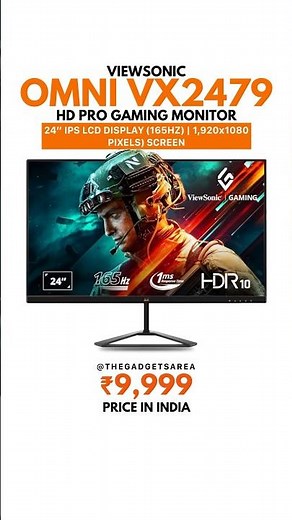 ViewSonic Omni VX2479 HD Pro Gaming Monitor Launched 🔥