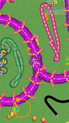 Wormszoneio magic gameplay! 😈💯🐍#snakezone #wormszone #shortsfeed #foryou