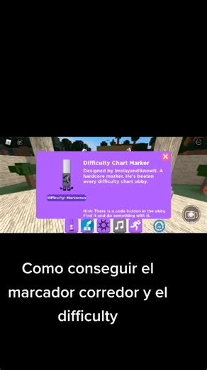 How to Get the Corredor Marker and Difficulty Chart in Roblox