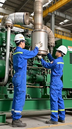 🏗️ #𝗗𝗚 𝗘𝘅𝗵𝗮𝘂𝘀𝘁 𝗣𝗶𝗽𝗲 𝗘𝗿𝗲𝗰𝘁𝗶𝗼𝗻 & 𝗖𝗹𝗮𝗱𝗱𝗶𝗻𝗴 𝗜𝗻𝘀𝘁𝗮𝗹𝗹𝗮𝘁𝗶𝗼𝗻 |