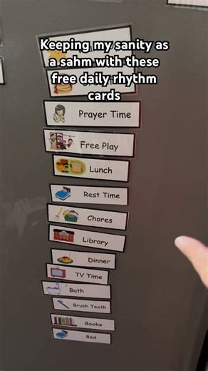 Free Daily Rhythm Cards | Cleaning Checklist pdf #dailyrhythm y