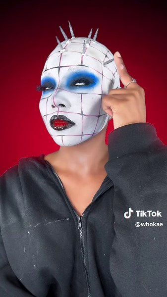 PinHead 🩸 | You Solved The Box… #makeup #halloween #cosplay #fyp #sfxmakeup