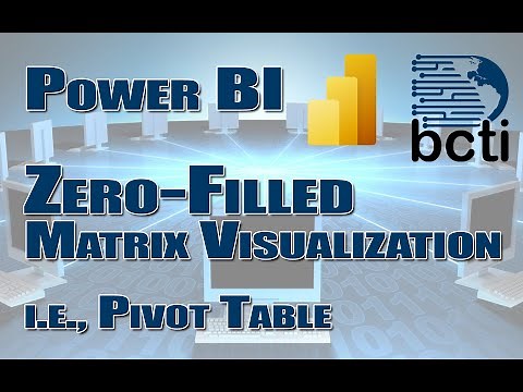 Power BI - Zero Filled Matrix (plus: Conditional Formatting trick)