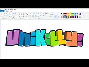 How to draw a Unikitty! logo using MS Paint | How to draw on your computer