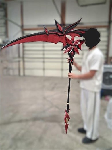 I Made Arlecchino’s Scythe From Genshin Impact