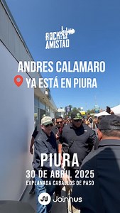 221K views · 1.6K reactions | YA LLEGÓ‼️ ANDRES CALAMARO en PIURA‼️撚 No te pierdas de este concierto histórico y se parte de una noche mágica 落  Adquiere tus entradas en JOINNUS https://www.joinnus.com/events/concerts/piura-andres-calamaro-piura-2025-66591 | Festival "Rock de la Amistad" | Facebook