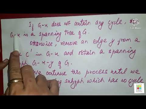 Graph Theory 41 - Every connected graph has at least one spanning tree