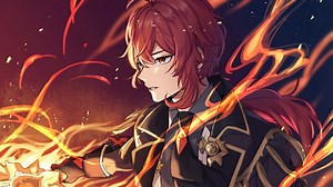 Diluc from Genshin Impact 4K Rare Gallery wallpaper