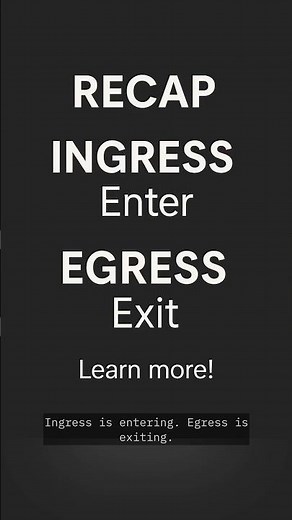 Ingress vs Egress Explained in 60 Seconds #networking #devops #kubernetes #fullstackdeveloper