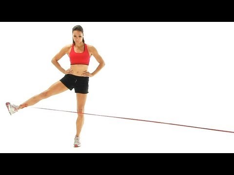 Hip exercise - Hip abduction with band