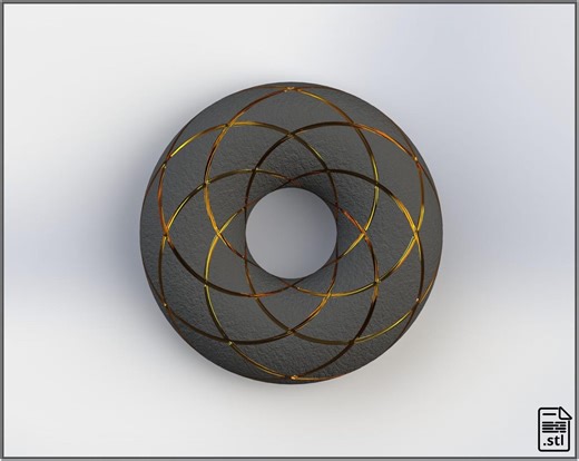 Bobina Rodin Torus STL da 160 mm x 56 mm di diametro | Generatore di campo magnetico | Generatore di campo vorticoso iToroid | 2x6 GIRI - Etsy Italia