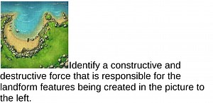 Identify a constructive and destructive force that is responsib... | Filo