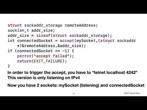 Using the Berkeley Socket API in the C Programming Language