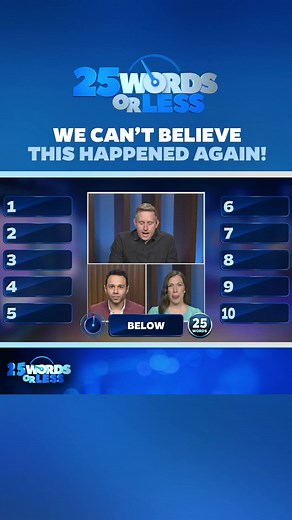 Watch to the end to see if they can they win the $10K! This season, scan the QR code on screen while watching for your chance to win one of three $10,000 cash prizes in our $30K Thanks-a-Rama Giveaway! Scan everyday to boost your chances of winning! #25wordsorless #gameshow #meredithvieira #wordgame #boardgame
