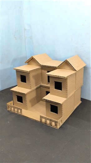 How To Make With Cardboard House | DIY Craft House #diy #cardboard #house