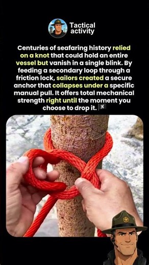 Self Collapsing Knot Used for Quick Escapes #science #facts