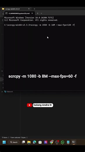 Scrcpy Lag? Ini Cara Biar Jadi Lancar Seketika! #scrcpy #tutorial #scrcpytutorial
