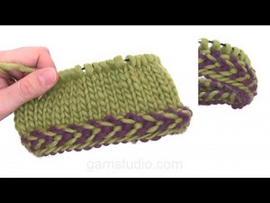 How to knit a braided edge