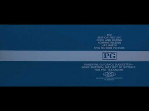 Universal Studios/MPAA PG Rating Screen (1977)