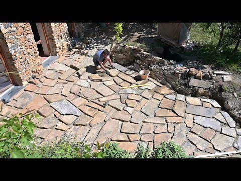 #99 Making a Giant Stone Puzzle | Renovating our Abandoned Stone House in Italy