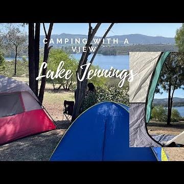 Camping with a view at Lake Jennings