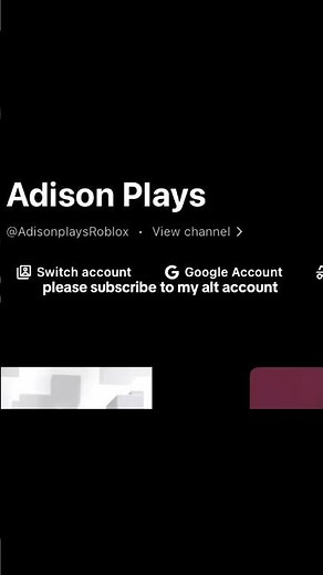 please subscribe to my alt🙏 ‪@AdisonplaysRoblox‬