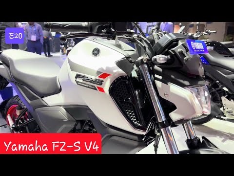 All New 2024 Yamaha Fz-s V4 Matt White Colour ( 2 New Colours ! Detailed Walkaround Review! Fz V4