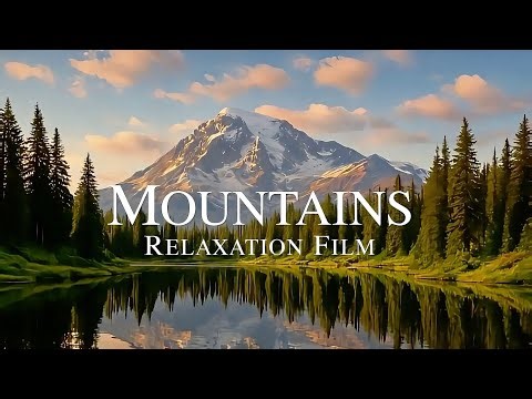 4K Mountain Vistas | Panoramic Mountains Drone Footage with Ambient Music | Aerial Vistas