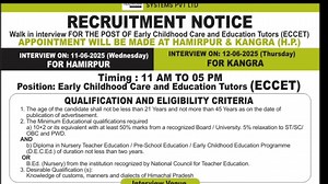 114K views · 936 reactions |  आ गई NTT 6297 पोस्ट भर्ती 2025 ll  NO written Exam Only interview   दो जिलों का शेड्यूल जारी ll  Qulification:-12th & 2 year NTT Diploma Age:- 21 to 45 Salary:- 10000 INTERVIEW Date:- 11 & 12 June 2025 #HPPSC #hprca #jobsearch #JOAIT #ibps #news #ssc | Competitive Exam Update & Blogs | Facebook