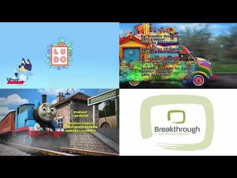 The Hoobs, Thomas and Friends, Bluey, Fireman Sam, and My Big Big Friend Credits Remix