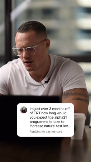 Dom | Alpha21 Program Founder on Instagram: "3 months off TRT… and you’re wondering why you don’t feel “back” yet. I get it. Because when you come off, it can feel like your body has gone quiet. Like the engine’s running… But the ignition isn’t catching. And here’s the part most guys don’t get told: It’s rarely that your testes are “broken.” It’s that the signal has been suppressed for a long time… And now it needs to be rebuilt. That rebuild doesn’t happen on a perfect timeline. But I will tell