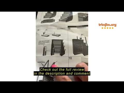 Review XtremepowerUS 4-Step Above Ground Swimming Pool Ladder Step to Deck Mounted Step Ladder W/Dou