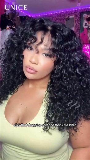 A good curly wig with bangs can change the whole vibe ✨🔥#bangwig #blackgirl