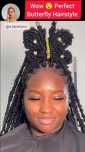 No more Boring Braids or Locs with this butterfly hairstyle for bold look