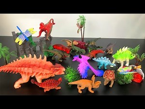 Công viên khủng long mới Khủng long đuôi búa khủng long ba sừng khủng long gai khủng long mở hộp mới