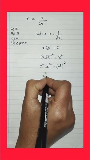 France |A Nice Surdic Equation |Find X