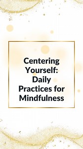 Struggling with staying present? This simple centering exercise is...