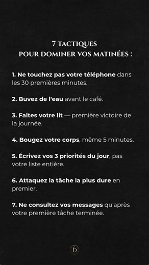 Prenez le contrôle de votre journée dès le réveil avec ces 7 habitudes simples mais puissantes.