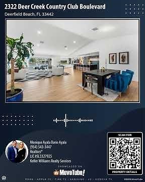 2322 Deer Creek Country Club Boulevard, Deerfield Beach, FL 33442 | 3 Bedroom Home For Sale