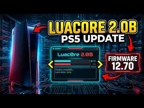 PS5 12.70 Jailbreak UPDATE 🚨 Luac0re 2.0B Released + Full Setup Guide & Download!