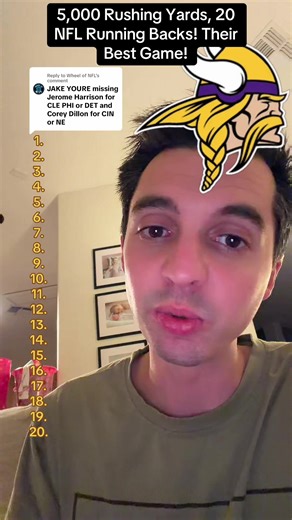 Top 20 NFL Running Backs with 5,000 Rushing Yards